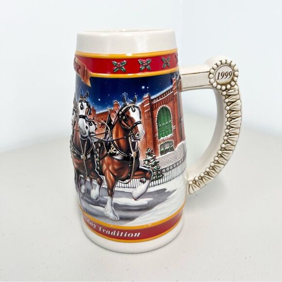 1999 Budweiser Holiday Stein The Clydesdale Legacy CS389 A Century Of Tradition - Picture 1 of 7